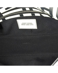 FENDI Fendi White & Black Printed Calfskin Leather X Marc Jacobs Baguette Nm, Never
