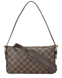 Louis Vuitton Louis Vuitton Brown Damier Ebene & Vachetta Leather Ravello Gm (Authentic