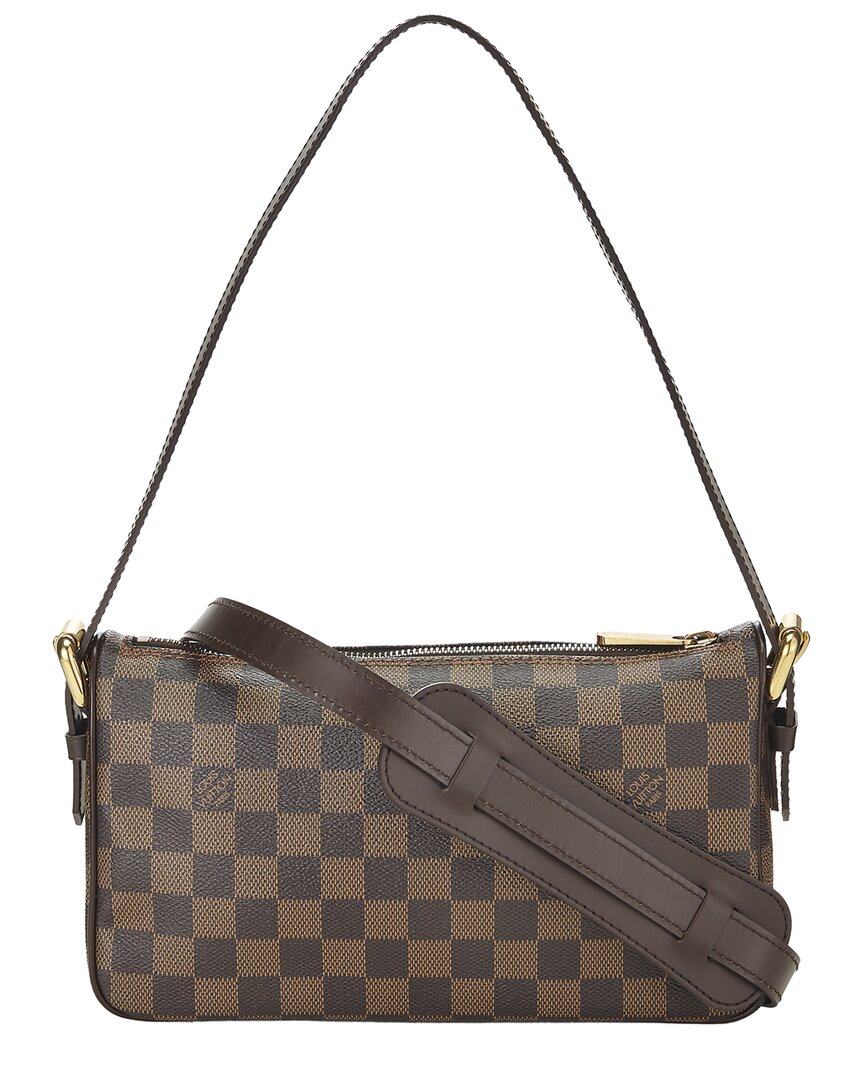 Louis Vuitton Louis Vuitton Brown Damier Ebene & Vachetta Leather Ravello Gm (Authentic