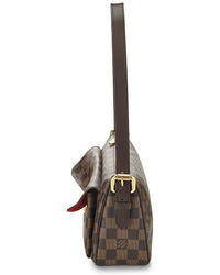 Louis Vuitton Louis Vuitton Brown Damier Ebene & Vachetta Leather Ravello Gm (Authentic