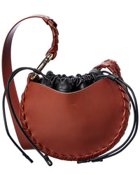 Chloé Mate Small Leather Hobo Bag Brown Multi ONE SIZE