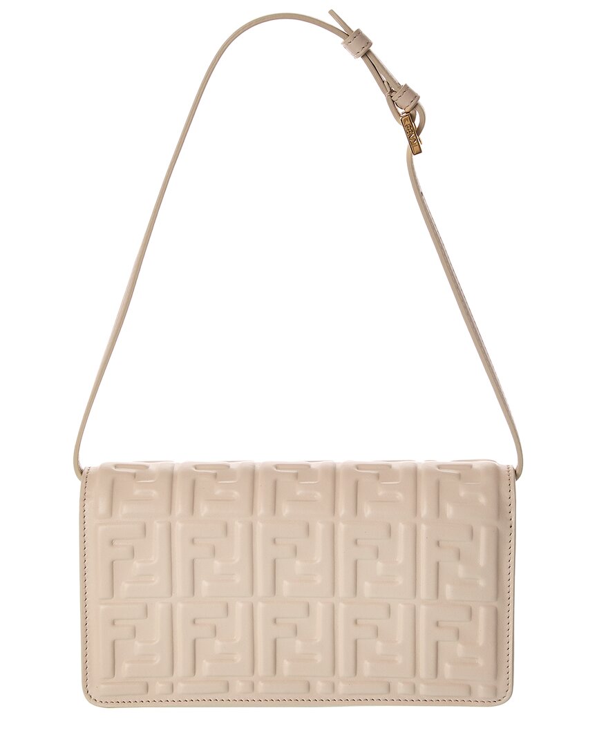 FENDI Fendi Baguette Ff Leather Wallet On Chain