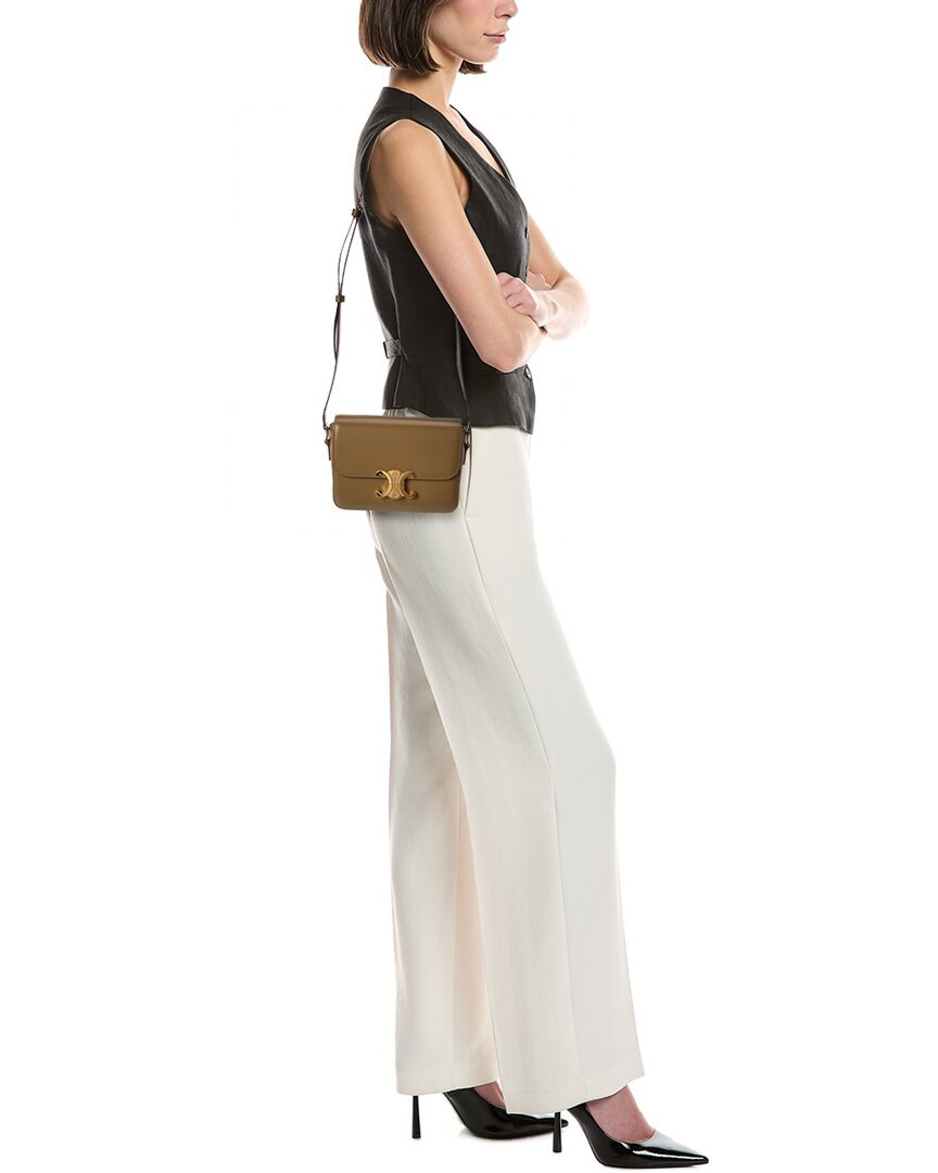 Celine Teen Triomphe Leather Shoulder Bag