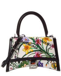Gucci Gucci X Balenciaga Hourglass Small Canvas & Leather Shoulder Bag