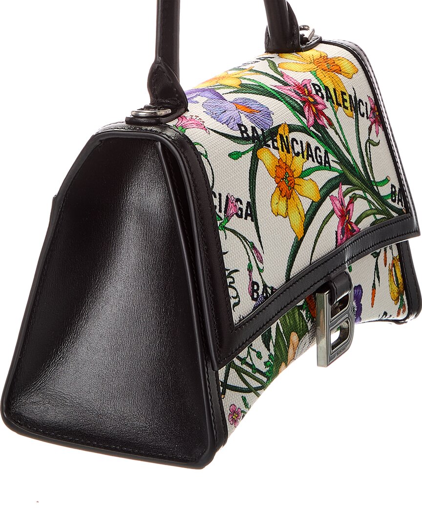 Gucci Gucci X Balenciaga Hourglass Small Canvas & Leather Shoulder Bag
