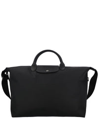 Longchamp Le Pliage Energy Large Canvas Short Handle Travel Bag With Strap