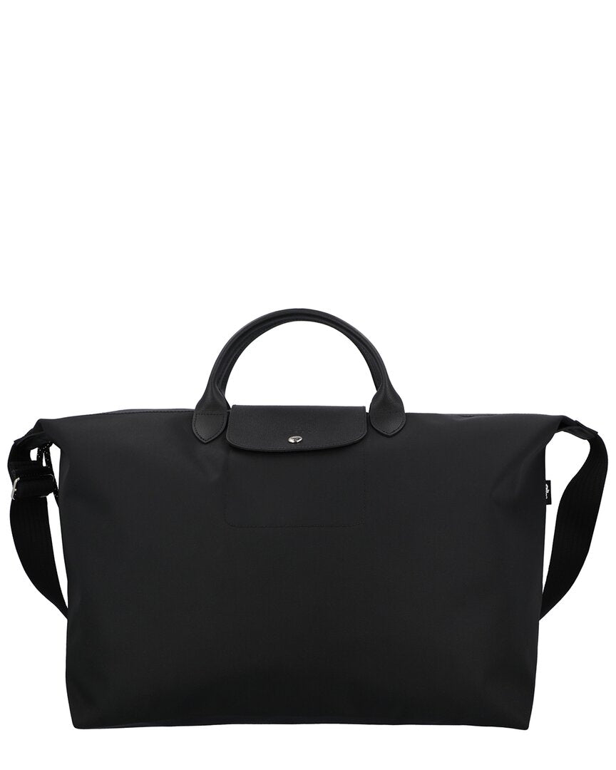 Longchamp Le Pliage Energy Large Canvas Short Handle Travel Bag With Strap