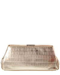Jason Wu Croc-Embossed Leather Clutch