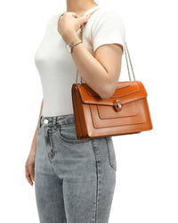 Tiffany & Fred Paris Tiffany & Fred Paris Smooth Leather Foldover Crossbody
