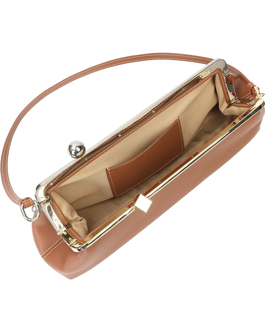 Tiffany & Fred Paris Frame Leather Clutch