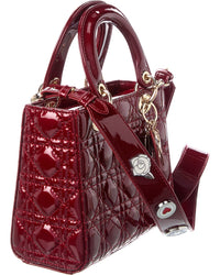 Tiffany & Fred Paris Tiffany & Fred Paris Mini Quilted Patent Satchel