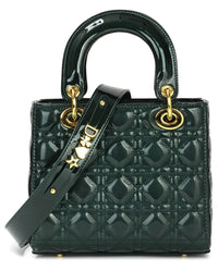 Tiffany & Fred Paris Mini Quilted Patent Satchel