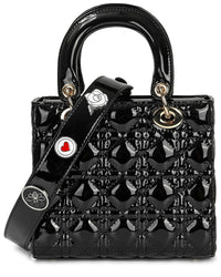 Tiffany & Fred Paris Mini Quilted Patent Satchel