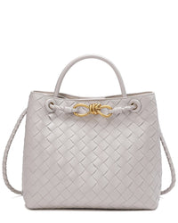 Tiffany & Fred Paris Tiffany & Fred Paris Woven Leather Top Handle Messenger Bag