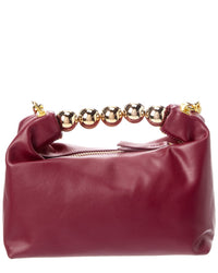 Tiffany & Fred Paris Smooth Metallic Leather Top Handle Crossbody