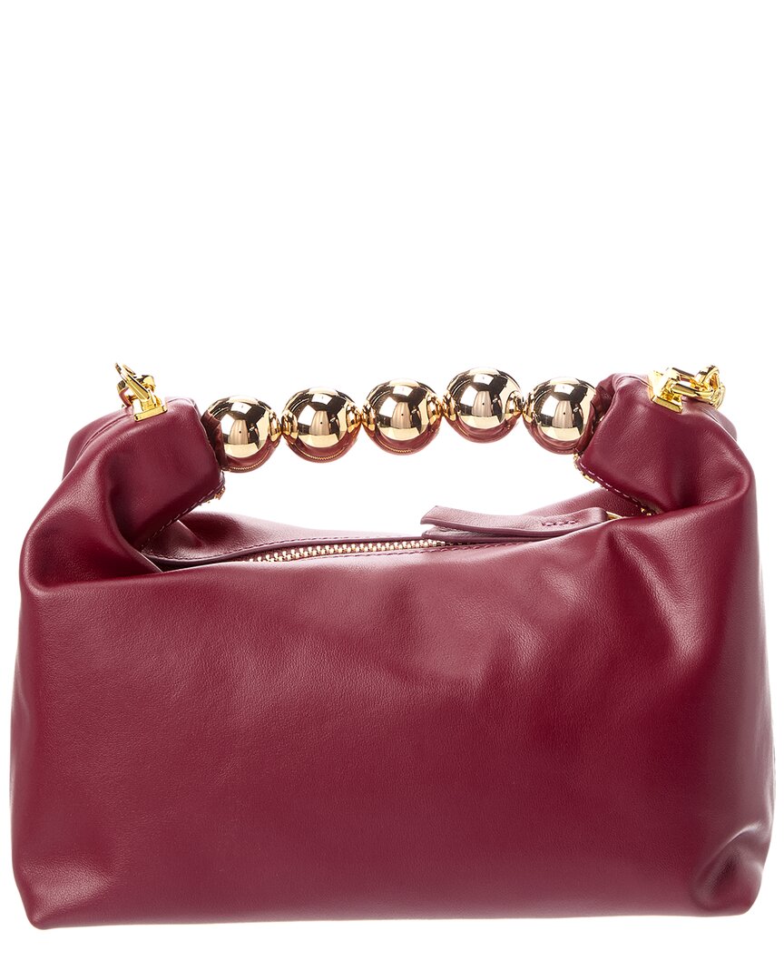 Tiffany & Fred Paris Smooth Metallic Leather Top Handle Crossbody