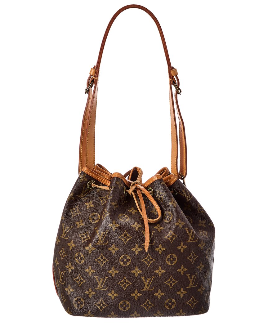 Louis Vuitton Louis Vuitton Brown Monogram Coated Canvas & Vachetta Leather Noé Petite