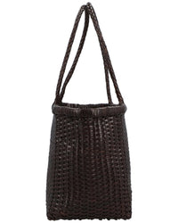 Dragon Diffusion B Weave Small Leather Shoulder Bag