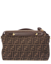 Fendi By The Way Soft Medium Ff Jacquard & Leather Shoulder Bag