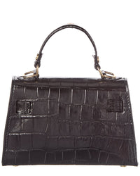 Persaman New York Blakely Croc-Embossed Leather Satchel