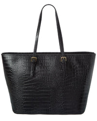 Persaman New York Penny Croc-Embossed Leather Tote