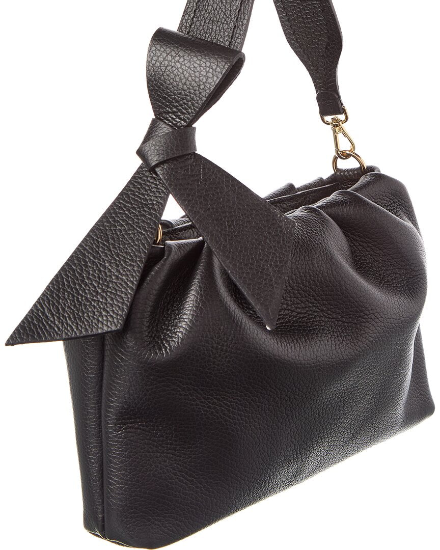 Persaman New York Lilie Bow Leather Shoulder Bag