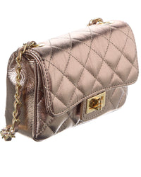 Persaman New York Jennie Metallic Quilted Leather Crossbody