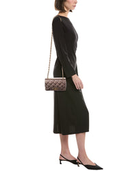 Persaman New York Jennie Metallic Quilted Leather Crossbody