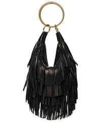 Walter Baker Walter Baker Freya Fringe Mini Leather Hobo Bag