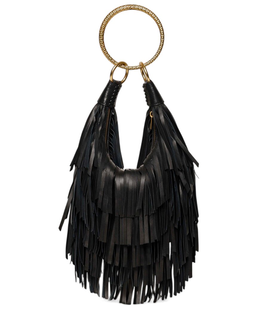 Walter Baker Walter Baker Freya Fringe Mini Leather Hobo Bag