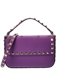 Valentino Valentino Rockstud Grainy Leather Crossbody