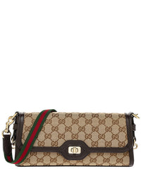 Gucci Luce Small Canvas & Leather Shoulder Bag