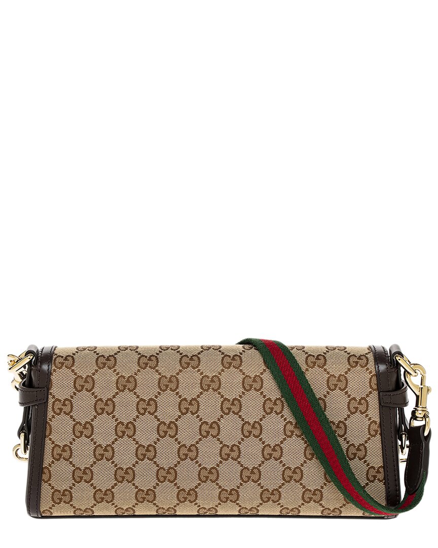 Gucci Luce Small Canvas & Leather Shoulder Bag