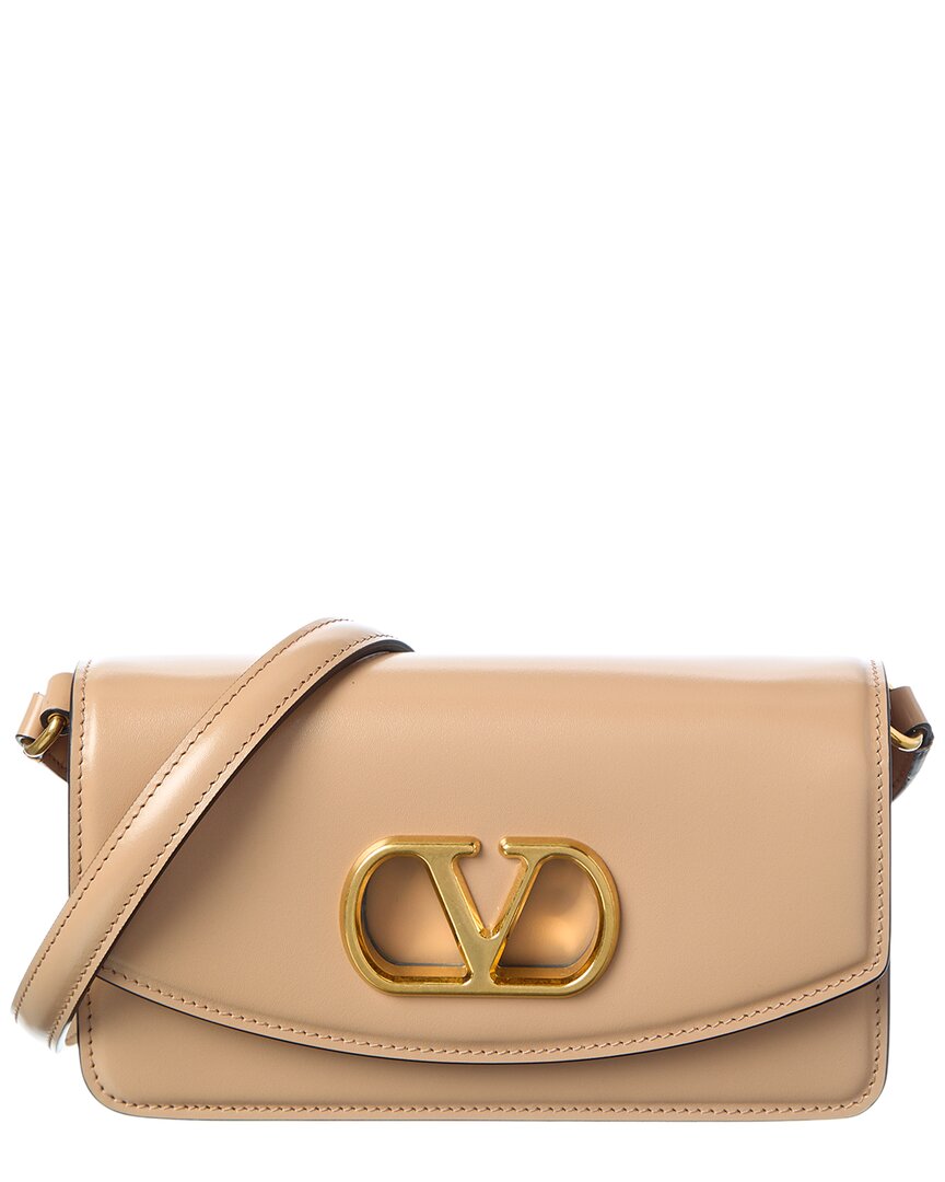 Valentino Vlogo Leather Shoulder Bag