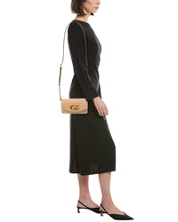 Valentino Vlogo Leather Shoulder Bag