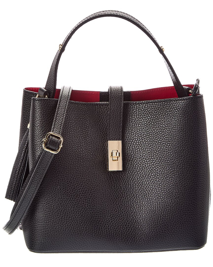 Italian Leather Italian Leather Kira Leather Top Handle Bag