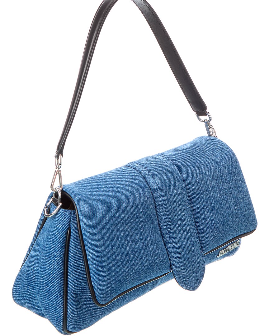 Jacquemus Le Bambinou Denim & Leather Shoulder Bag
