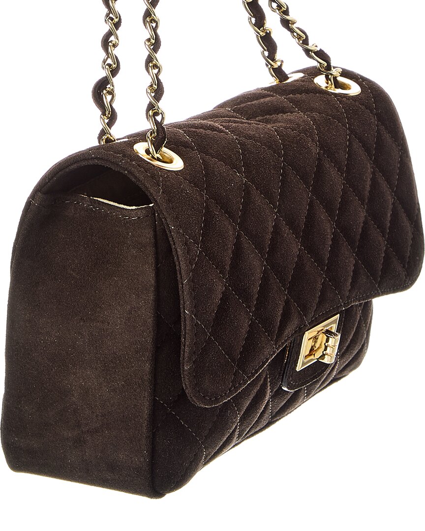 Isabella Rossetti Maeve Quilted Suede Crossbody
