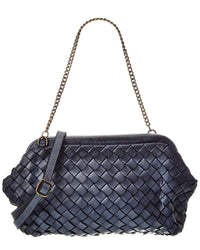 Isabella Rossetti Quincy Hand Woven Leather Clutch