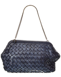 Isabella Rossetti Quincy Hand Woven Leather Clutch
