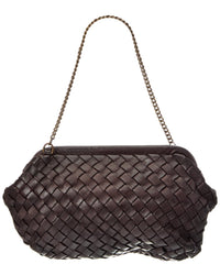 Isabella Rossetti Quincy Hand Woven Leather Clutch