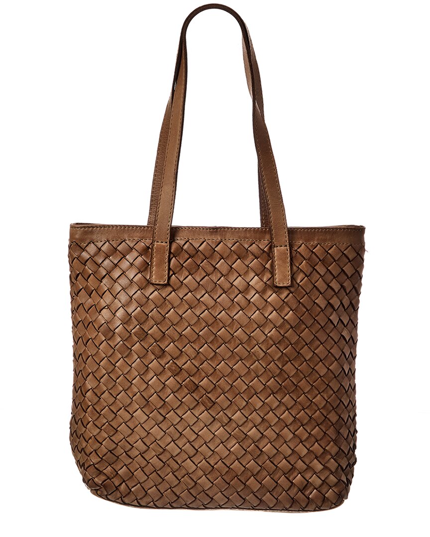 Isabella Rossetti Claire Hand Woven Leather Tote