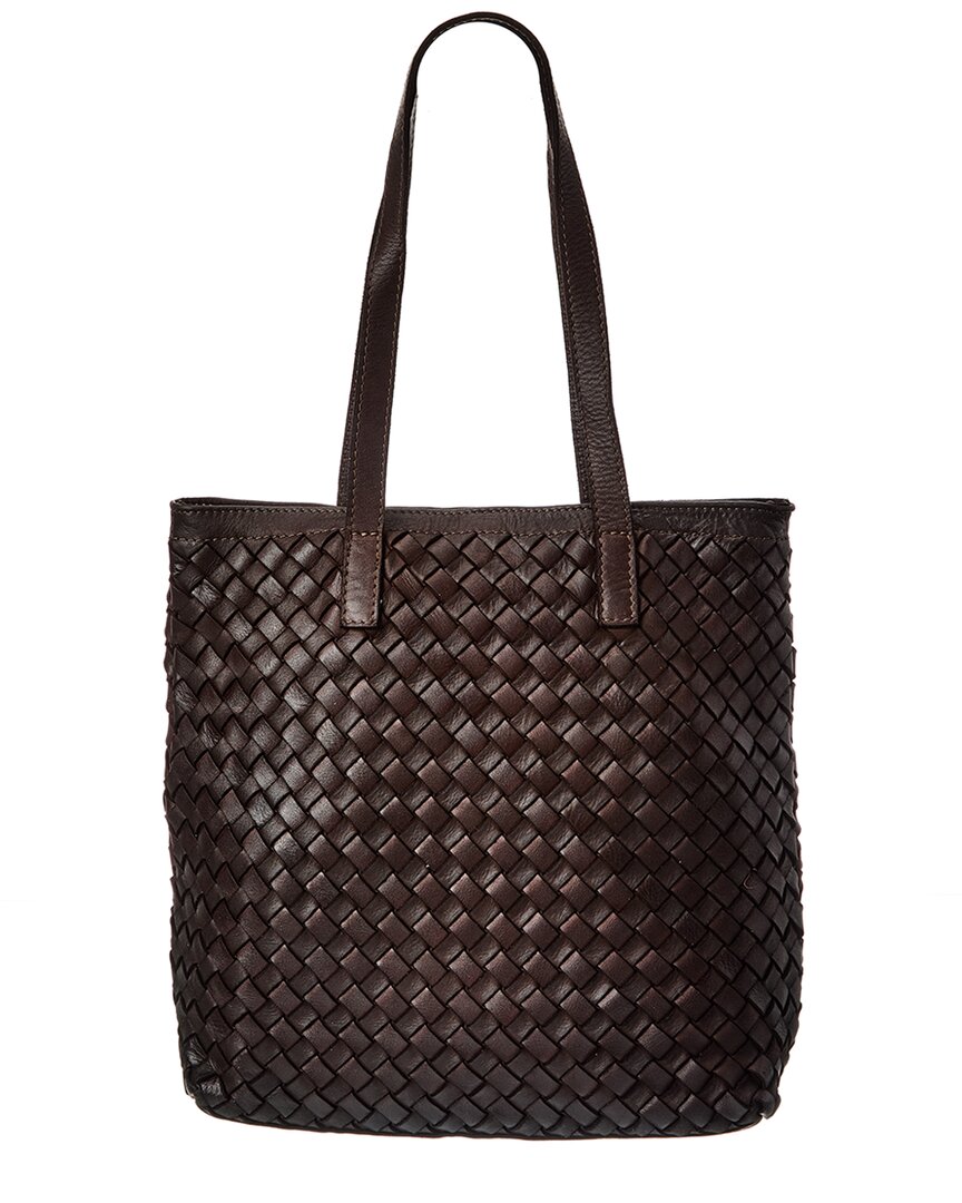 Isabella Rossetti Claire Hand Woven Leather Tote