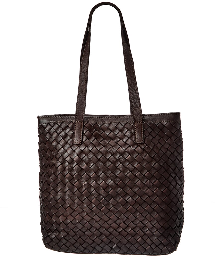 Isabella Rossetti Claire Hand Woven Leather Tote