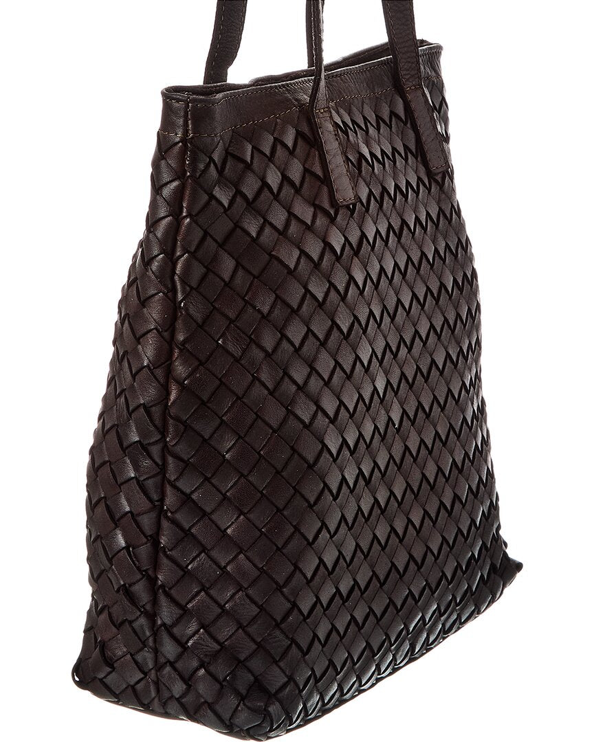 Isabella Rossetti Claire Hand Woven Leather Tote