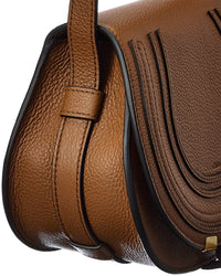 Chloé Chloé Marcie Small Leather Saddle Bag