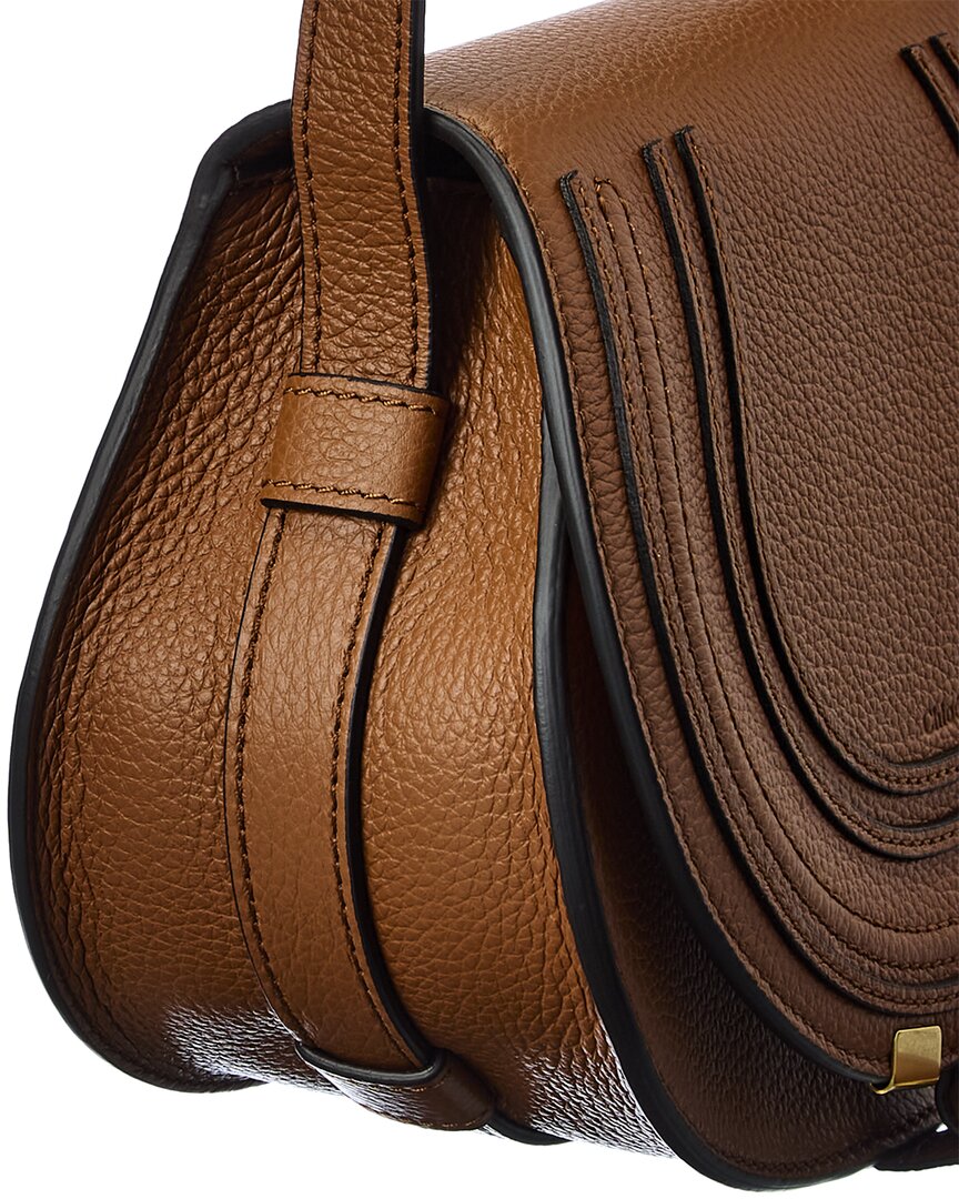 Chloé Chloé Marcie Small Leather Saddle Bag