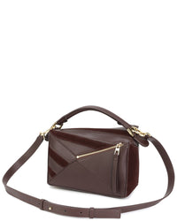 Tiffany & Fred Paris Leather & Suede Geometric Shoulder Bag