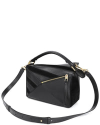 Tiffany & Fred Paris Leather & Suede Geometric Shoulder Bag