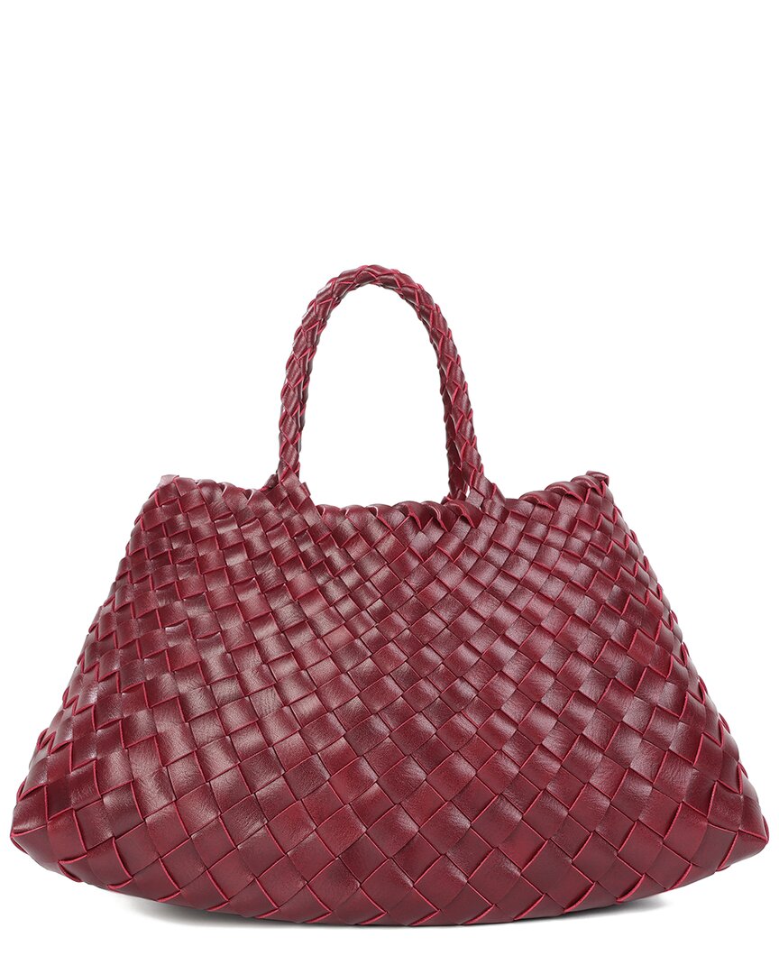 Tiffany & Fred Paris Hand-Woven Leather Tote